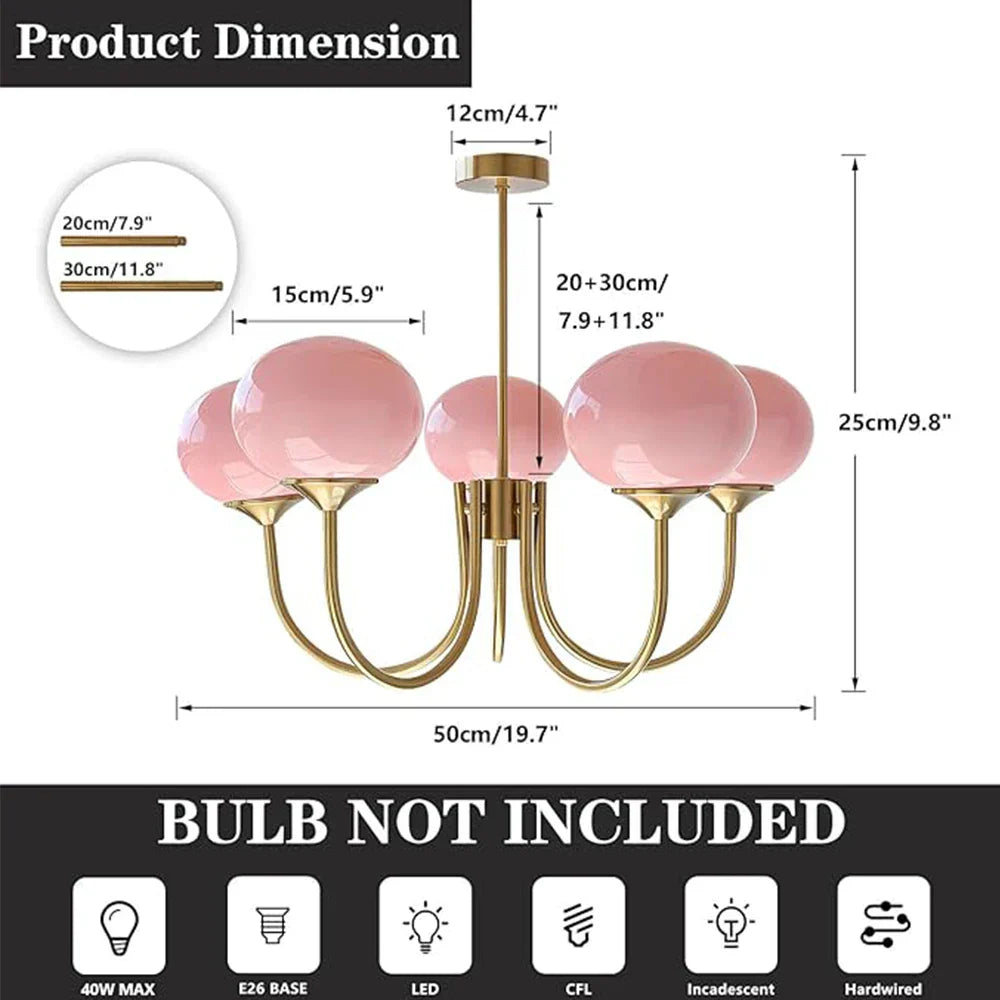 Liora Blush lustr | Lersk