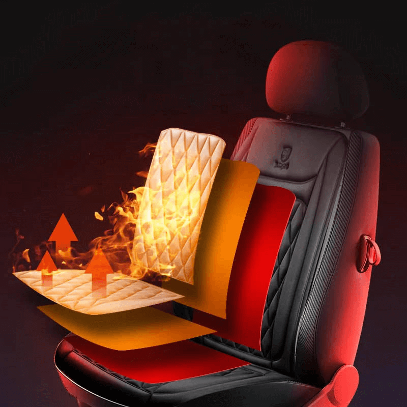 Funda de Asiento Calefactable con Control de Temperatura Ajustable de 30 a 65 Grados Celsius para Coches, Camiones y Uso Doméstico | Lersk