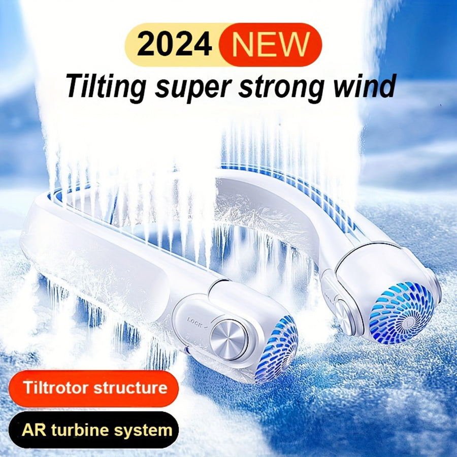 Portable Neck Fan 45 Degree Adjustable Cool Wind Outdoors | Lersk