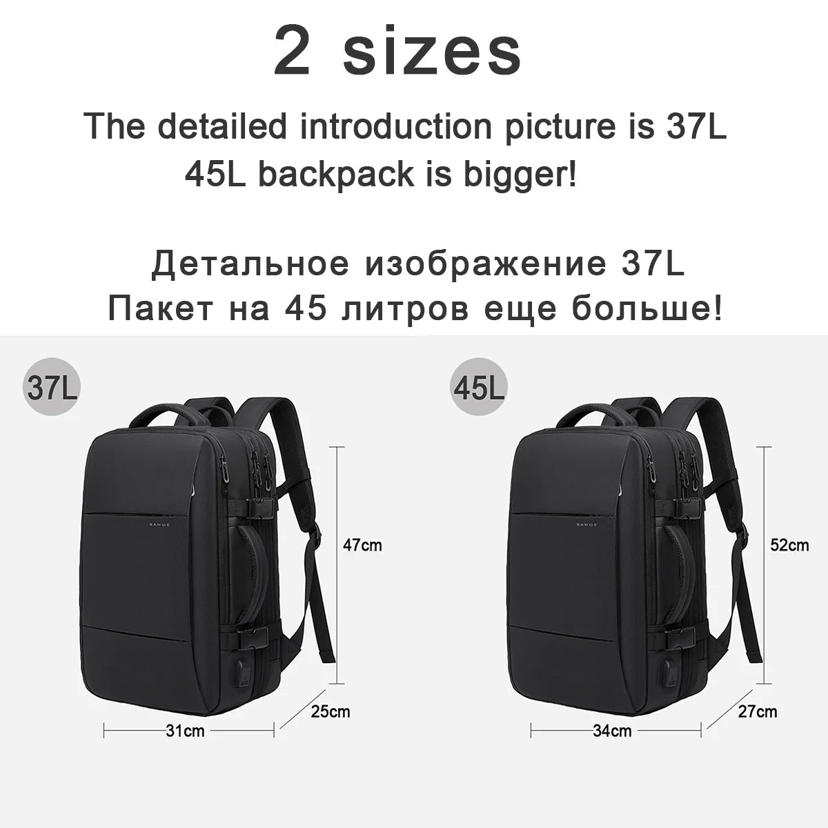 Waterproof Expandable Travel Backpack Aesthetic For Men And Women Durable | Lersk