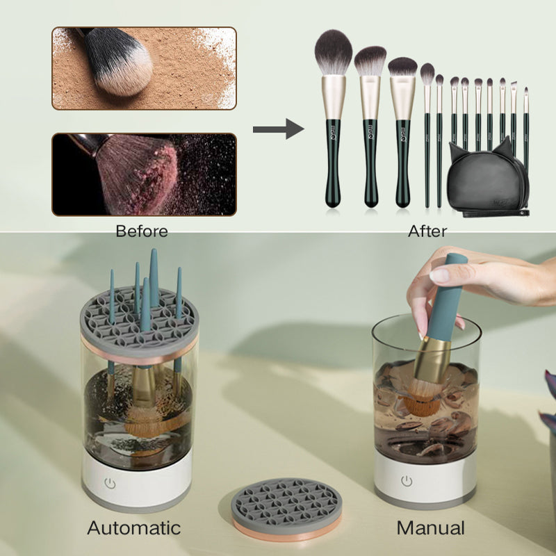 3v1 elektrický čistič štětců na make-up pro profesionály | Lersk
