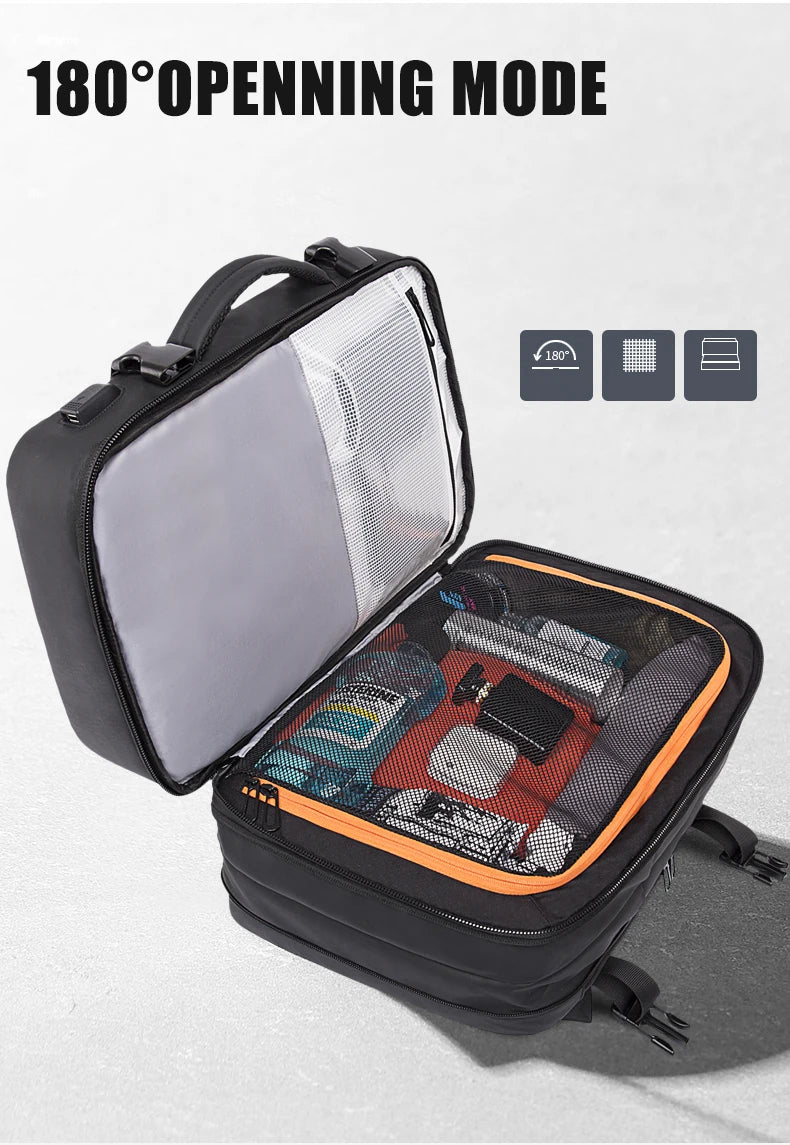 Waterproof Expandable Travel Backpack Aesthetic For Men And Women Durable | Lersk