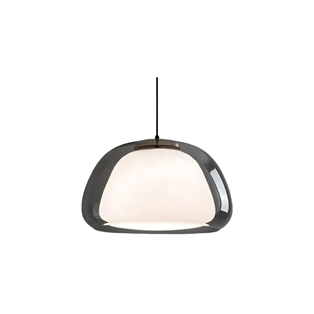 Luminex | Dobbelt glas kuppelpendel med blødt skær | Lersk