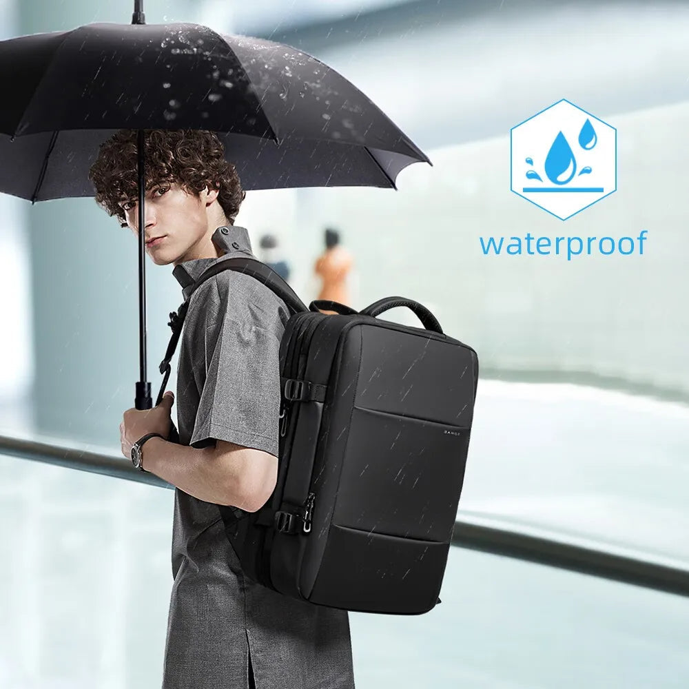 Waterproof Expandable Travel Backpack Aesthetic For Men And Women Durable | Lersk