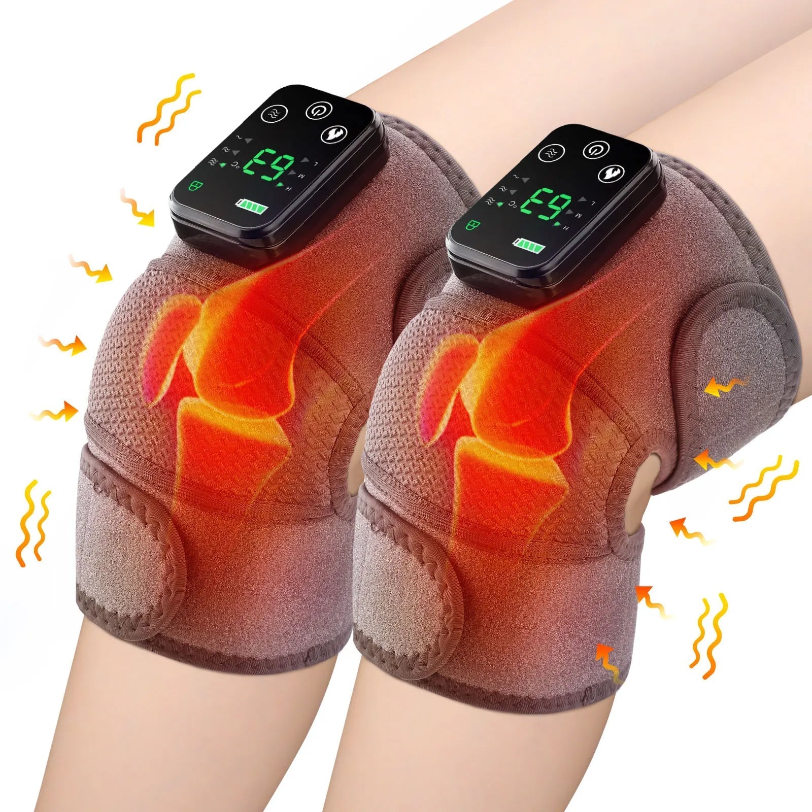 3 In 1 Electric Heating Vibration Knee Brace Pain Relief | Lersk