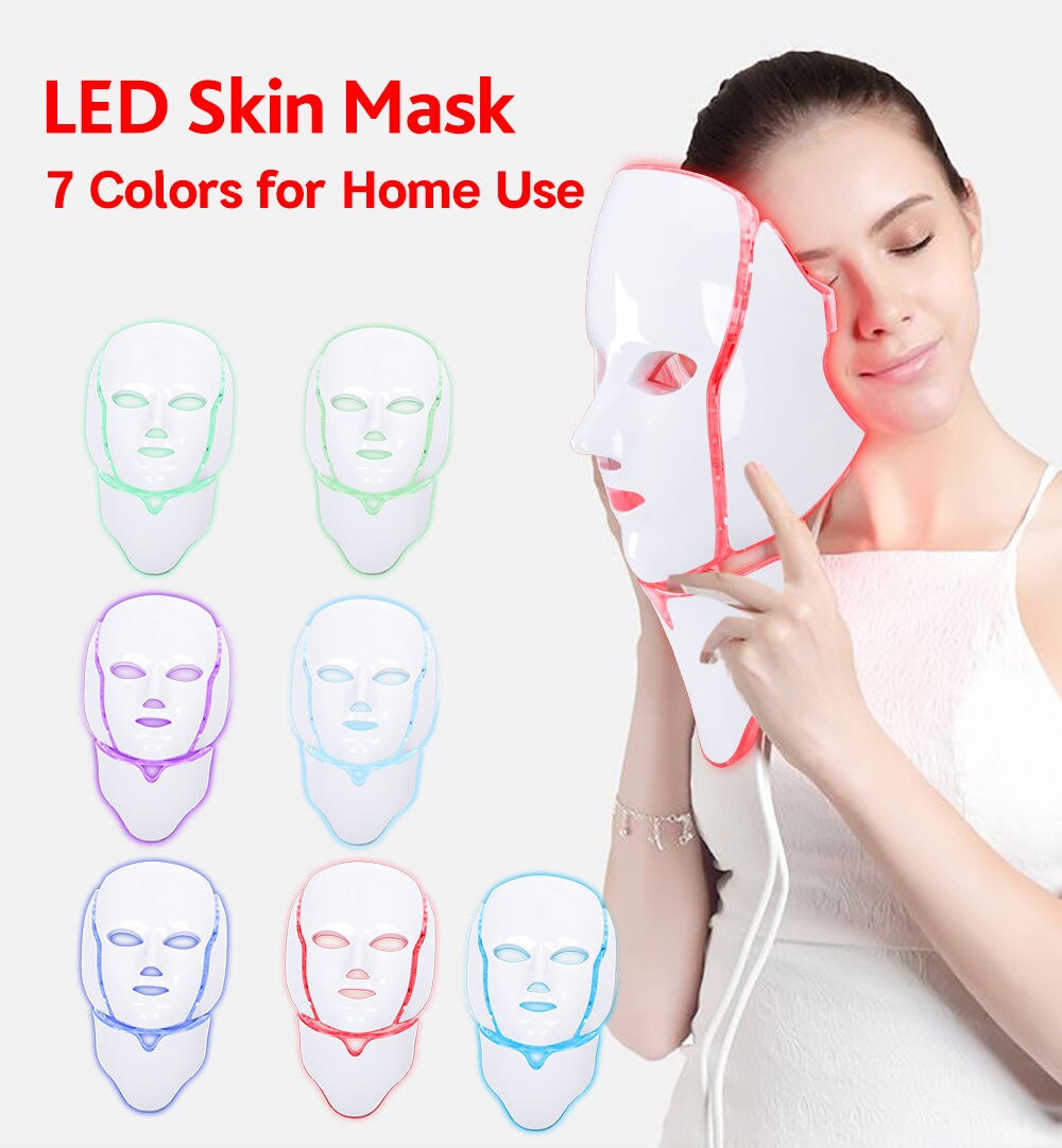 LumaNova 7-Color LED Mask for Face and Neck Therapy | Lersk