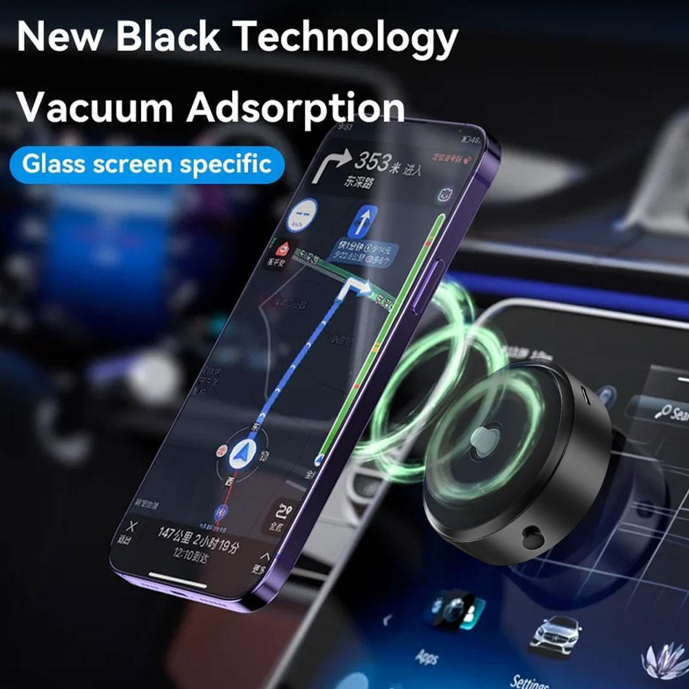 Magnetic Car Phone Holder With Suction Cup Hands Free Secure Mount For Drivers | Lersk