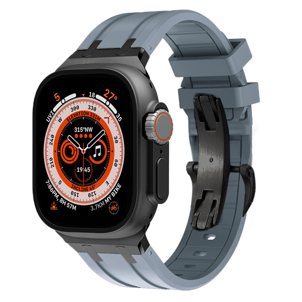 VeroFit | Thick Silicone Band with Titanium Adapter for Apple Watch | Lersk
