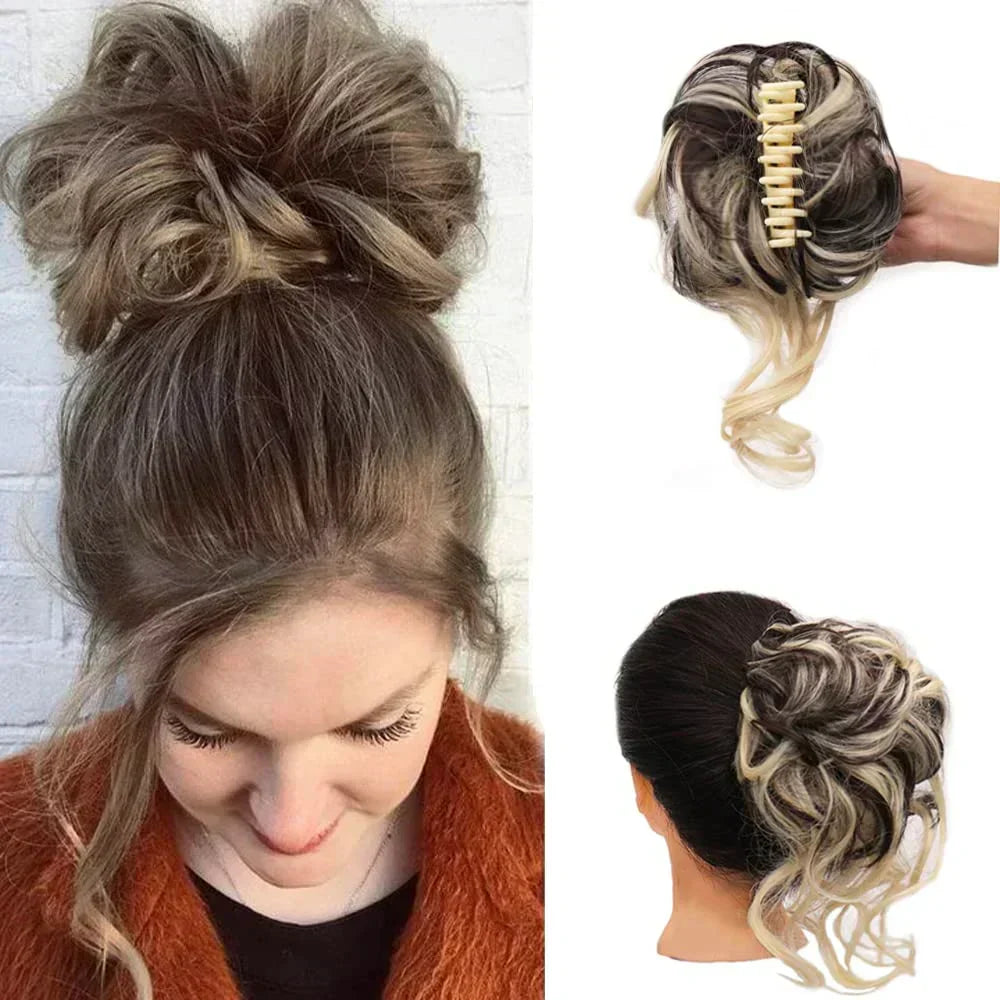 Pinza para cabello CurlyBun para moño rizado instantáneo, para peinados rápidos, recogidos diarios y looks elegantes | Lersk