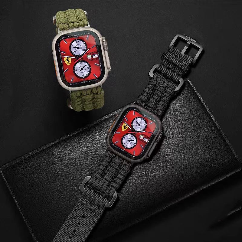 TrailMate udendørs vævet nylonrem til Apple Watch | Lersk