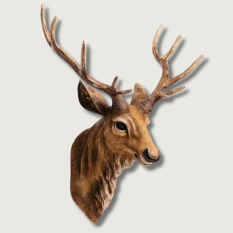 Thornridge Rustic Faux Deer Head Wall Mount Decor For Cabin | Lersk