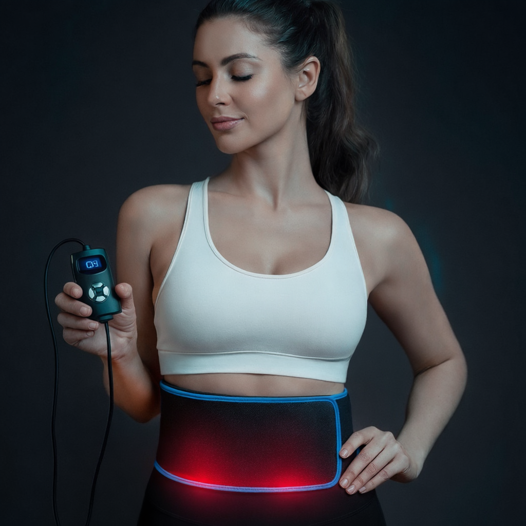 Pás pro terapii červeným světlem s LED diodami 660nm a 850nm pro pohodlí svalů a kloubů | Lersk