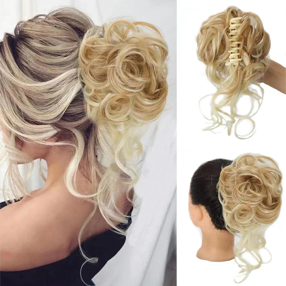 Pinza para cabello CurlyBun para moño rizado instantáneo, para peinados rápidos, recogidos diarios y looks elegantes | Lersk