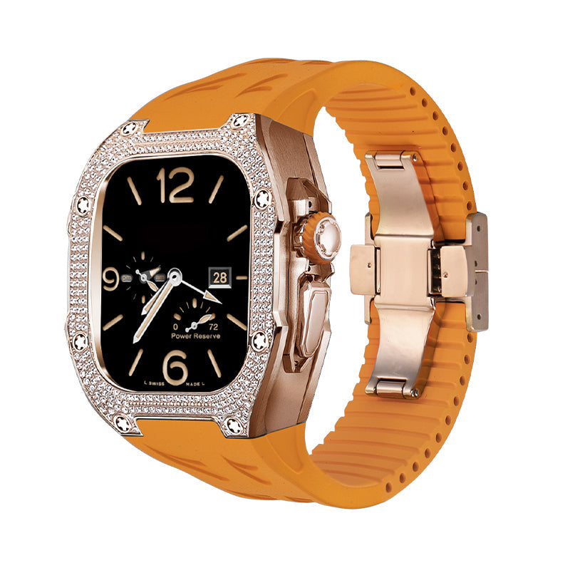 Nivaro | Titanium 5A Zircon Retrofit-etui til Apple Watch Ultra | Lersk