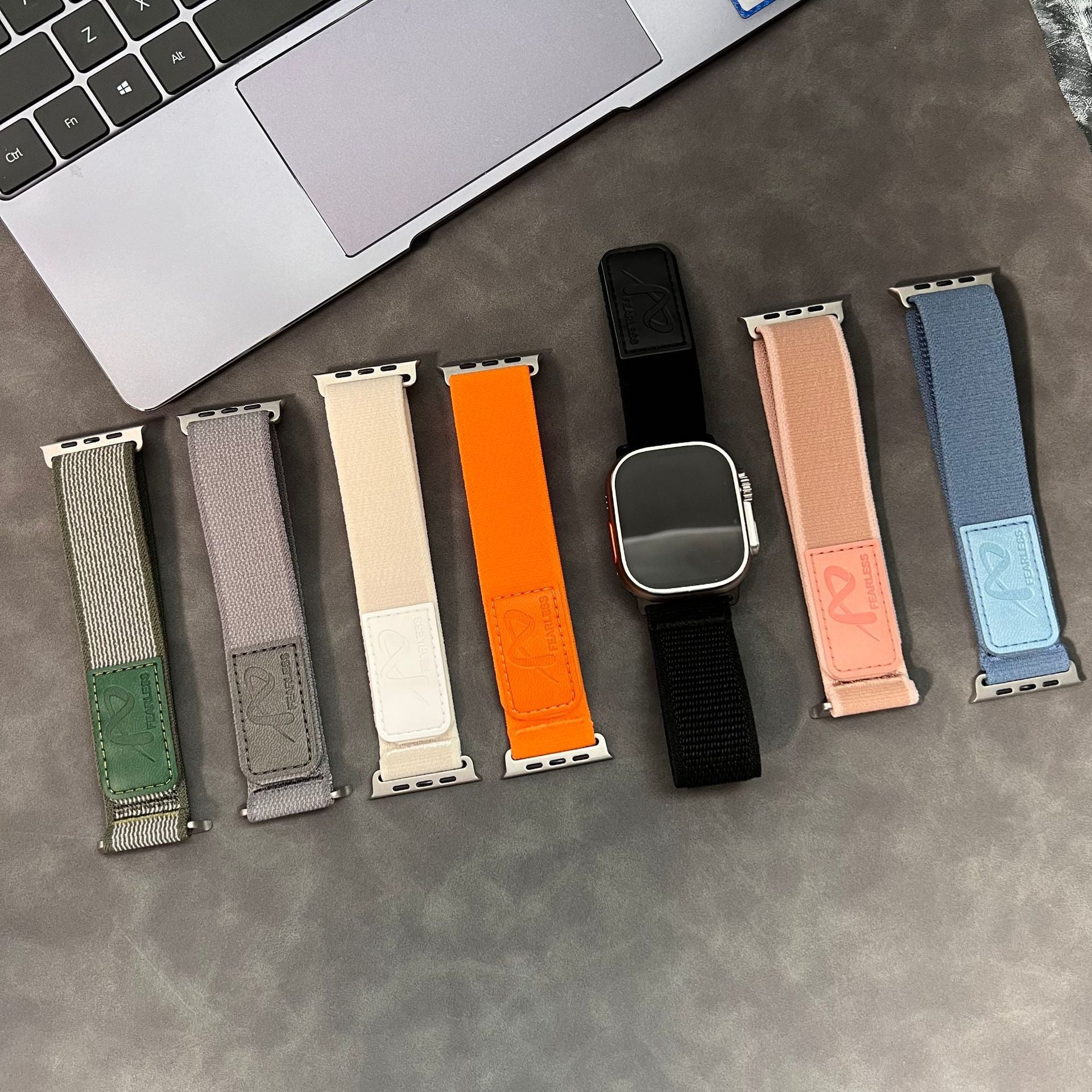 Rivaro Trail Loop Nylonarmband mit Lederetikett für Apple Watch | Lersk