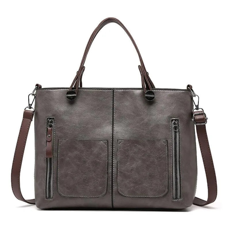 Raya Vintage Leather Shoulder Bag Handmade Nordic Leather Durable For Professionals | Lersk