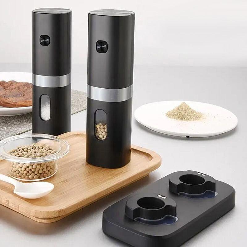 Macina Sale e Pepe Elettrico Green Grill per Cuochi Casalinghi, Comodità Motorizzata | Lersk