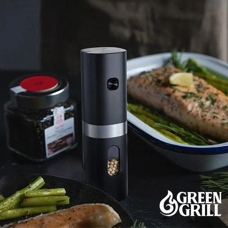 Macina Sale e Pepe Elettrico Green Grill per Cuochi Casalinghi, Comodità Motorizzata | Lersk