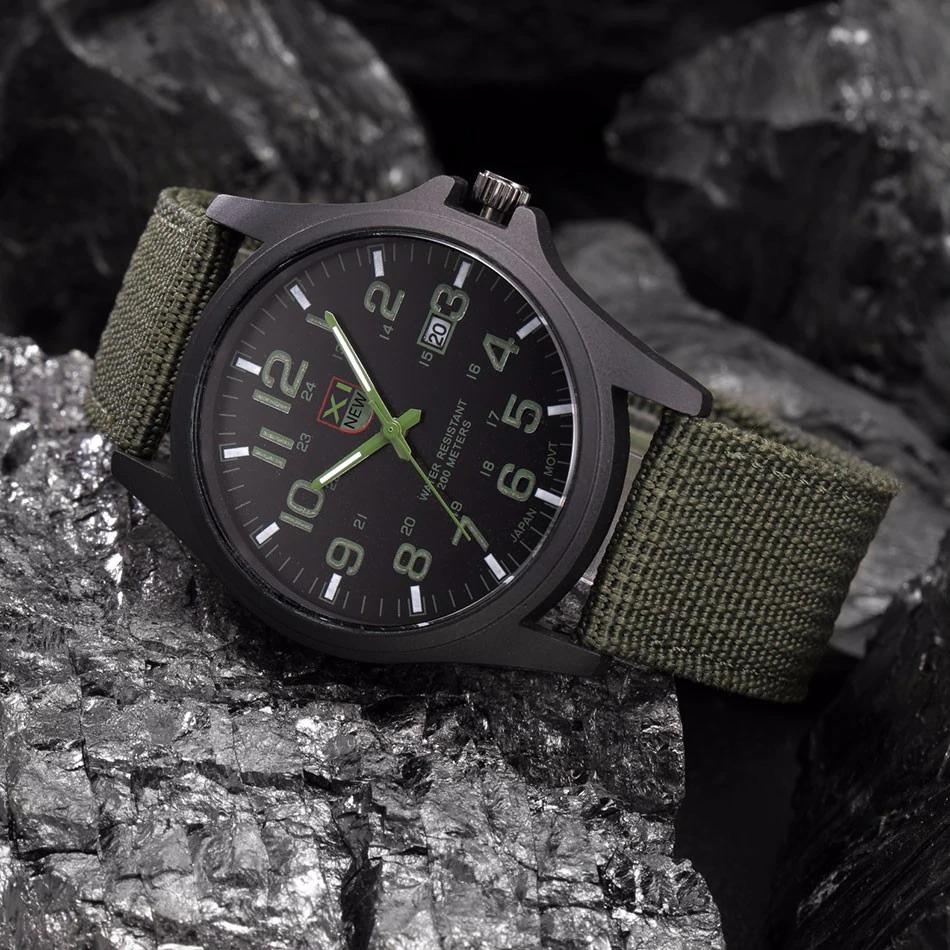 Taktische Armbanduhr im Militärstil, robuste Militärzeitmesser für Outdoor-Abenteurer | Lersk