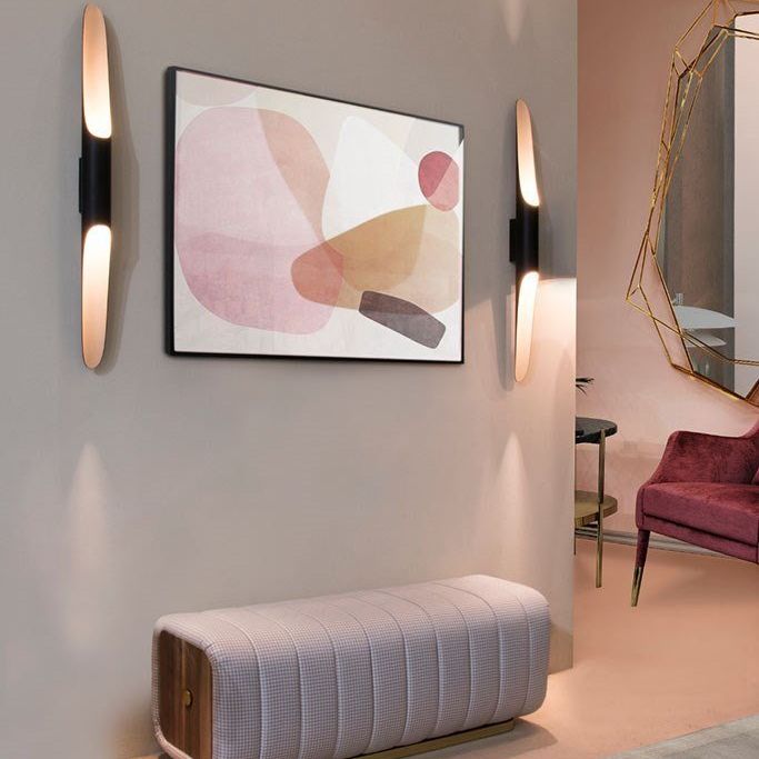 NovaCrest Cylindrical Wall Light with Brushed Metal | Lersk