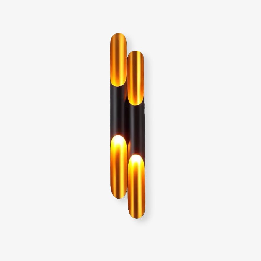 NovaCrest Cylindrical Wall Light with Brushed Metal | Lersk