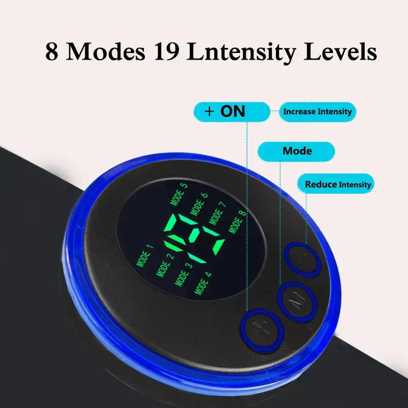 Entrenador EMS de abdominales con 19 niveles, estimulador muscular abdominal para fortalecimiento del core para uso en casa | Lersk