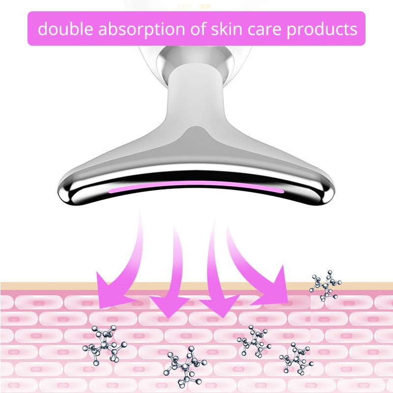 EMS Red Light Therapy massager for face and neck - tightening, and wrinkle reduction | Lersk
