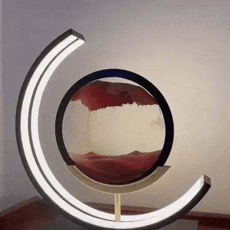 Hourglass Sands Desk Lamp With Warm Glow Accent Finish | Lersk