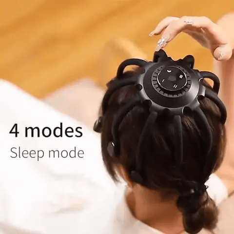 Zentara Hovedmassageapparat med Akupressurknopper og Blid Vibration | Lersk