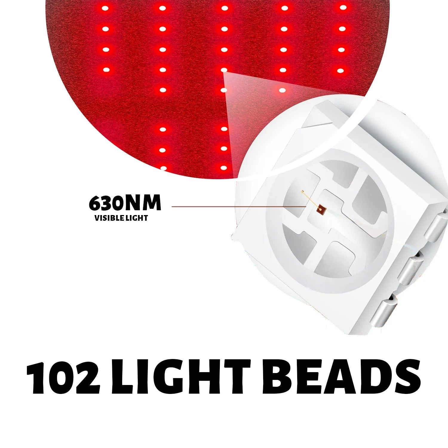LumaFlex 630nm Red Light Therapy Belt With Adjustable Heat And Vibration Massage | Lersk