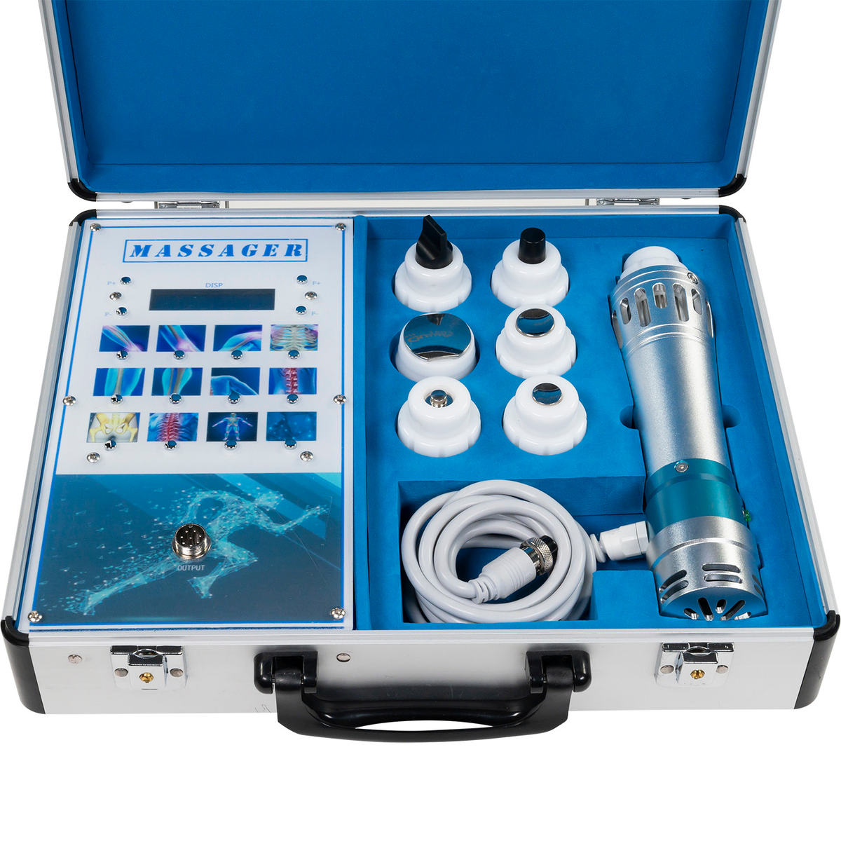 VitaPulse Home Shockwave Therapy Device With Accessories In Aluminum Case