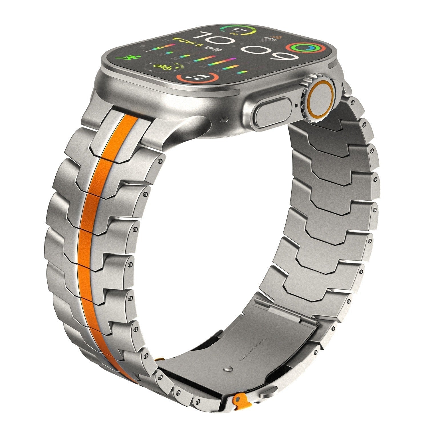 Veralis Titanium Apple Watch Band with Hypoallergenic Clasp | Lersk