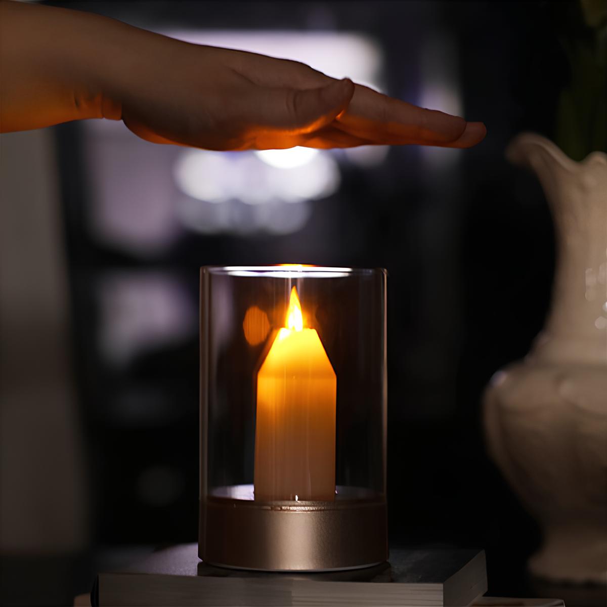 Luce Ambientale Ricaricabile a Candela Senza Fiamma per Decorazione | Lersk