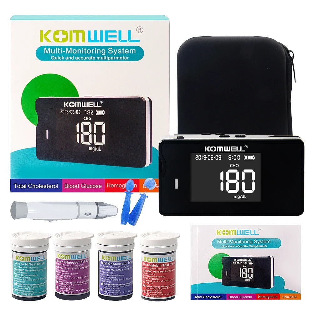 HemaTrack 4-in-1 Monitor Cholesterin, Glukose, Harnsäure, Hb | Lersk