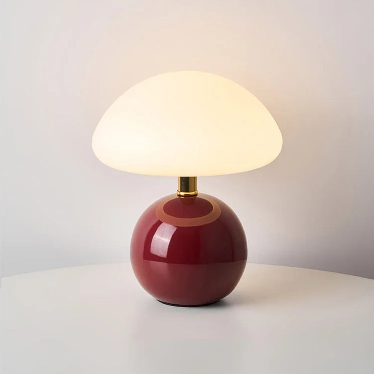 Lumora Cream Pilzlampe für französisches Bauhaus-Ambiente | Lersk