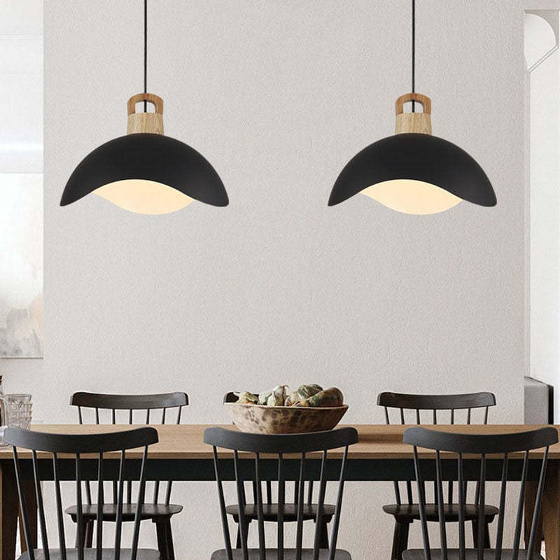 Noctara Vintage Pendant Light in Black Matte Metal | Lersk