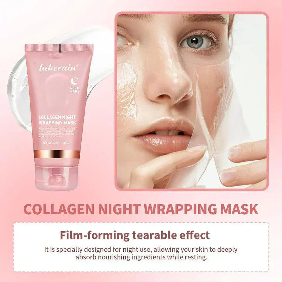 Collagen Night Wrapping Mask Hydration Ceramide Skin Types | Lersk