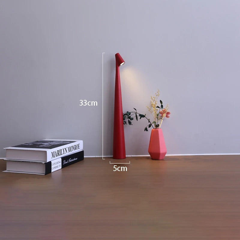 Nordic Minimalist Cordless Table Lamp Rechargeable Soft Warm LED For Small Spaces | Lersk