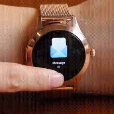 Smartwatch Feminino AstraNova Luxe com Monitorização de Saúde e Ecrã de Cristal | Lersk