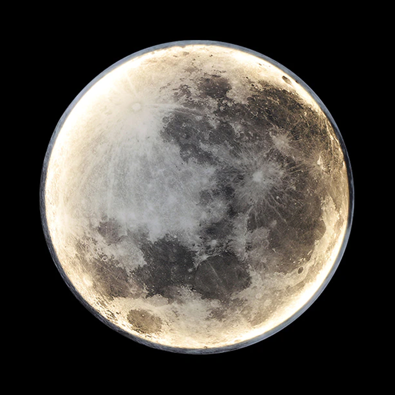 NovaLume Moon Glow LED-lampe med dæmper til hyggelig soveværelsesstemning | Lersk