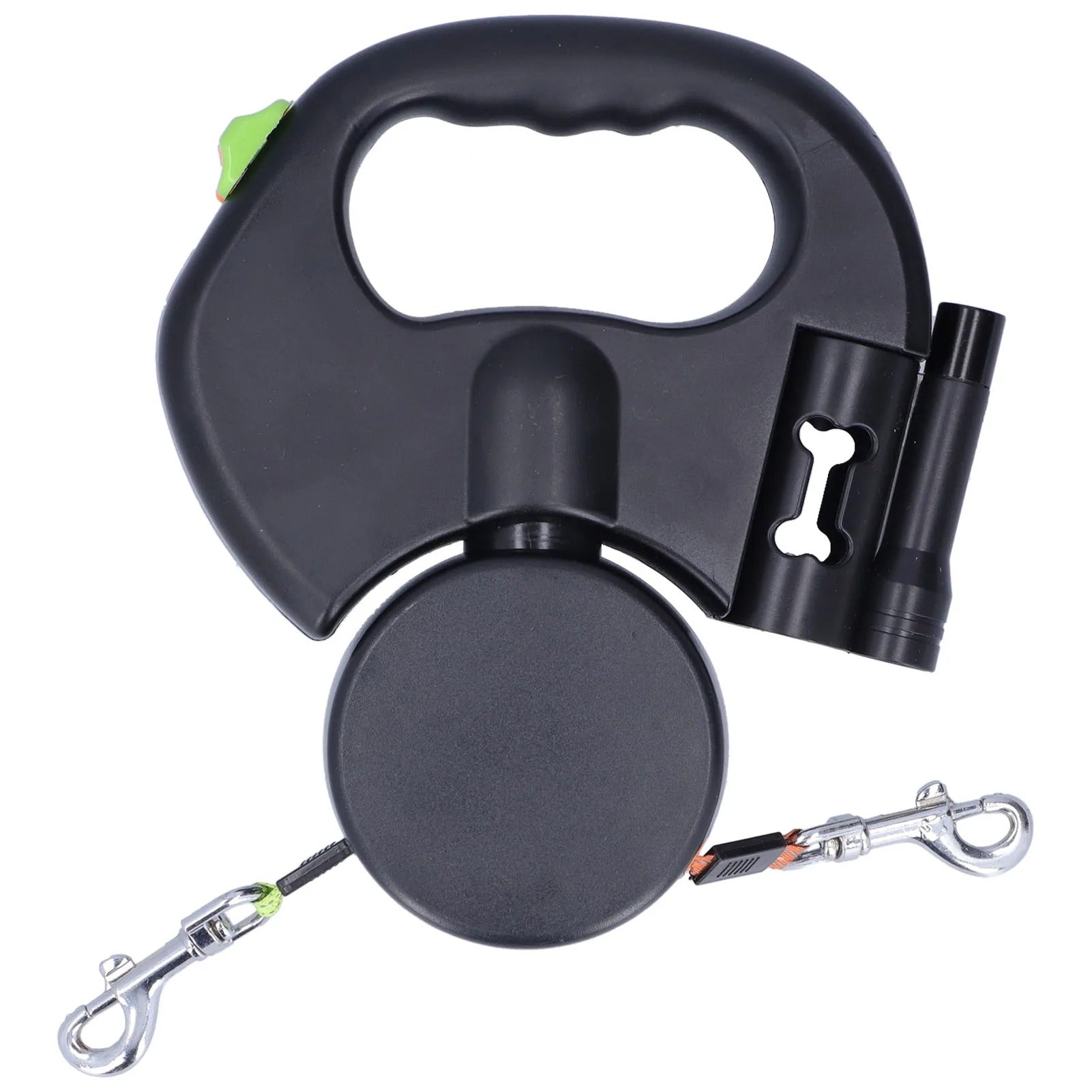 Retractable Double Dog Leash For Dual Dogs 360 Rotation LED | Lersk