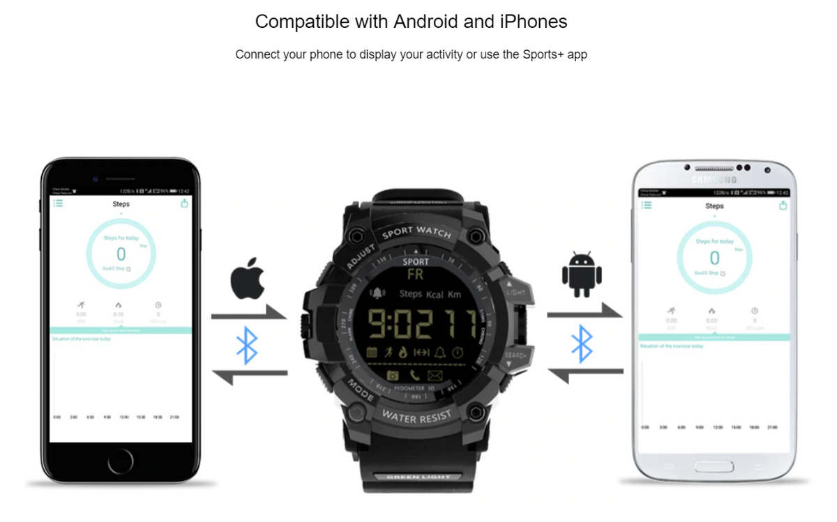 Varek Tactical Smartwatch For Fitness And Activity Tracking