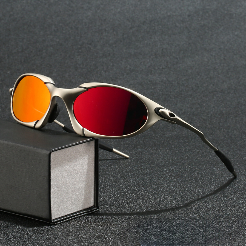 نظارات شمسية رياضية رجالية مستقطبة مع حماية من الأشعة فوق البنفسجية وإطار معدني خفيف الوزن | Lersk