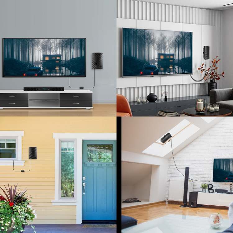 PulseView 4K vnitřní TV anténa s dosahem 600 mil pro HD kanály | Lersk