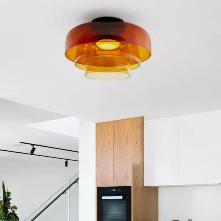 Lumenweave Nordic Ceiling Light With Handcrafted Glass Shade | Lersk