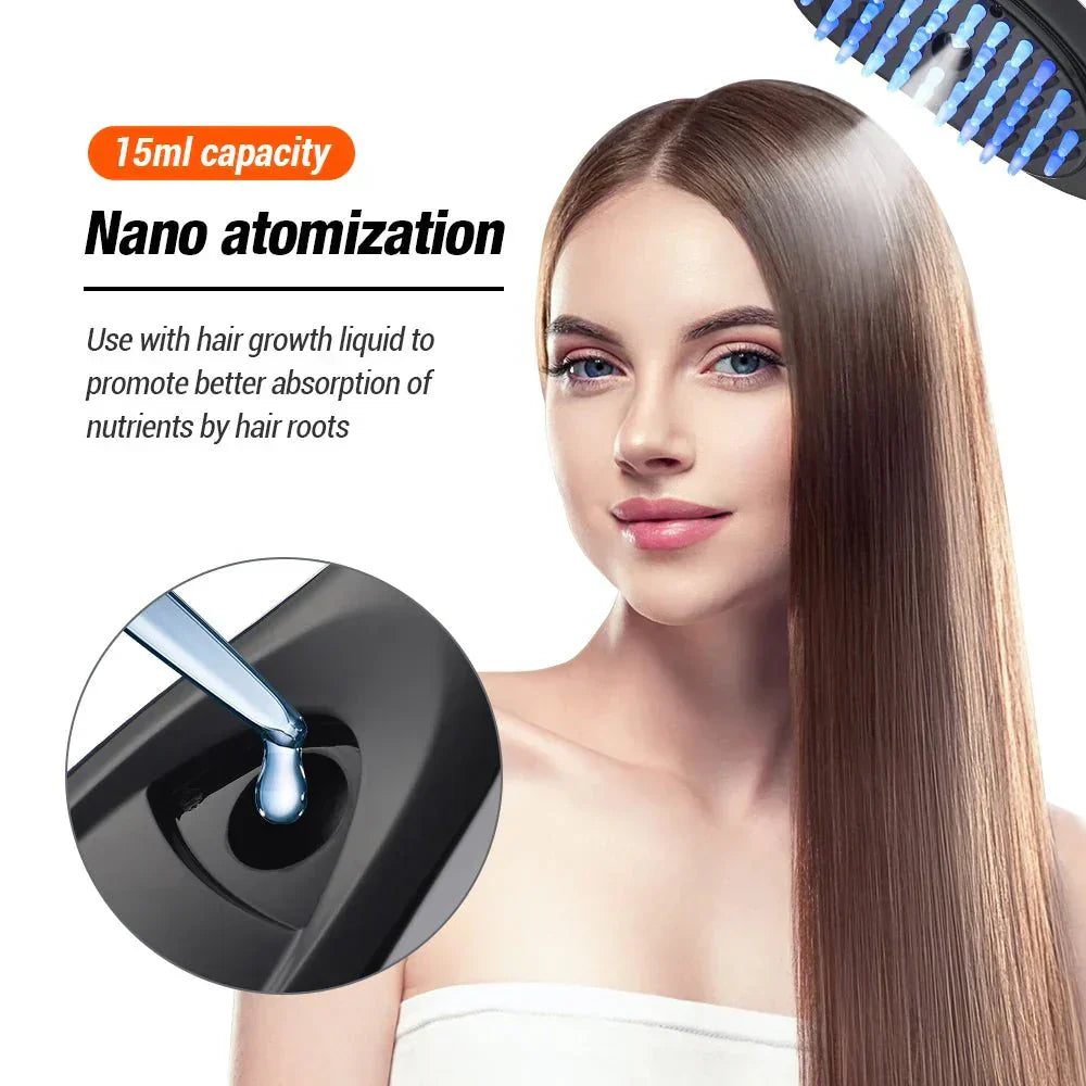 NovaGlow Red Light Massage Comb For Scalp Therapy Sessions | Lersk