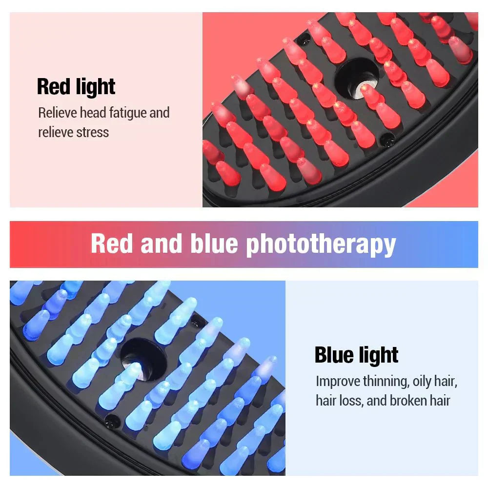 NovaGlow Red Light Massage Comb For Scalp Therapy Sessions | Lersk