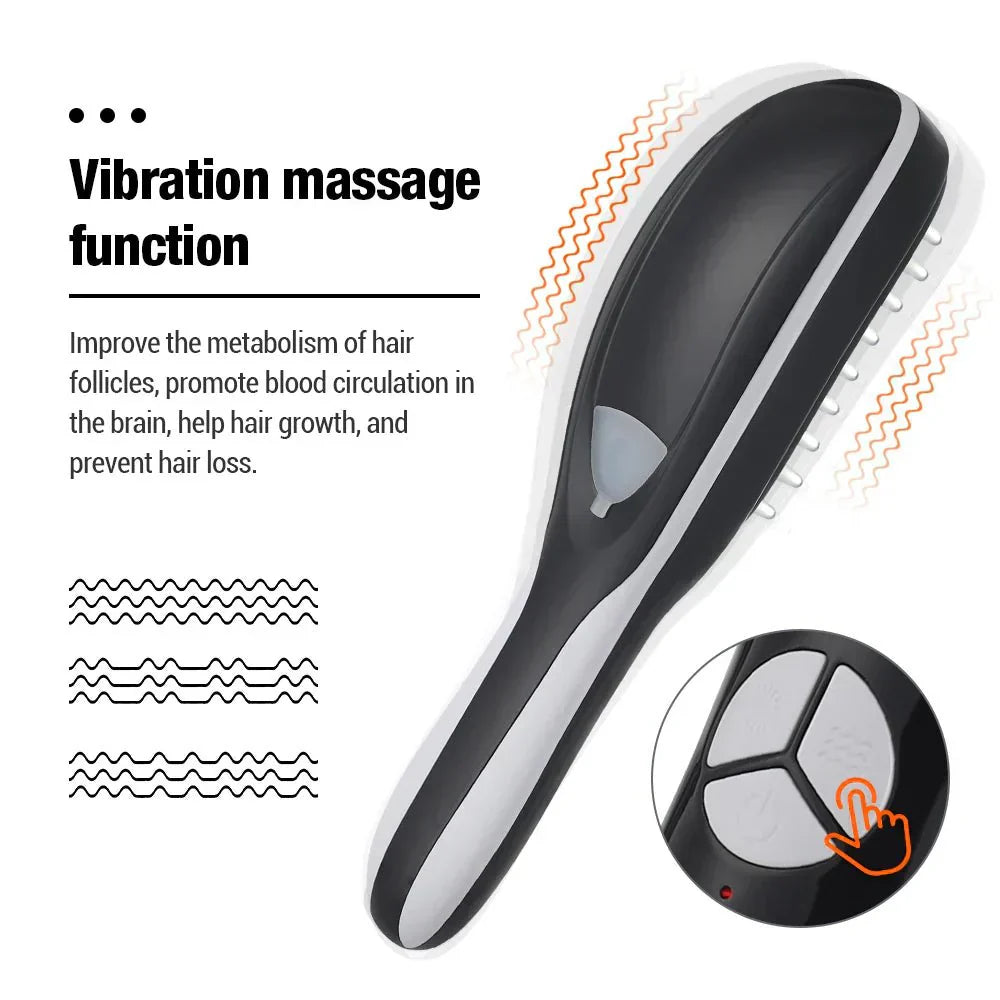 NovaGlow Red Light Massage Comb For Scalp Therapy Sessions | Lersk