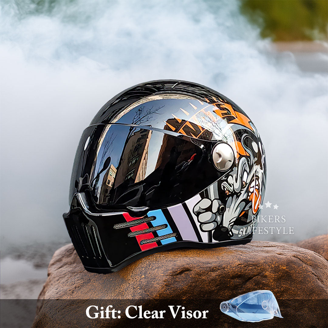Bikerslifestyle Full Face Motorcycle Helmet DOT ECE Certified | Lersk