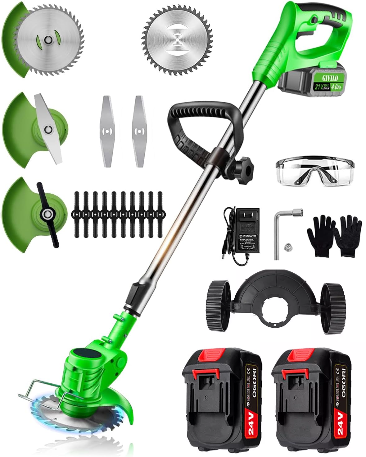 Low Noise Cordless Grass Trimmer All In One 24V For Homeowners | Lersk
